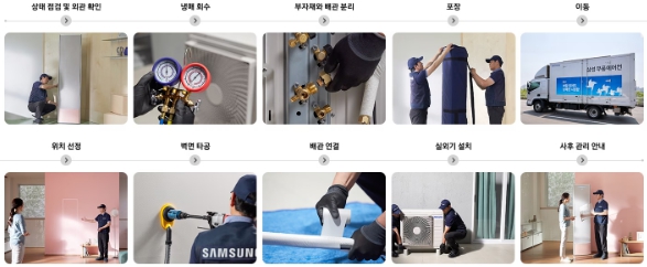 삼성 이전 설치 및 철거 비용