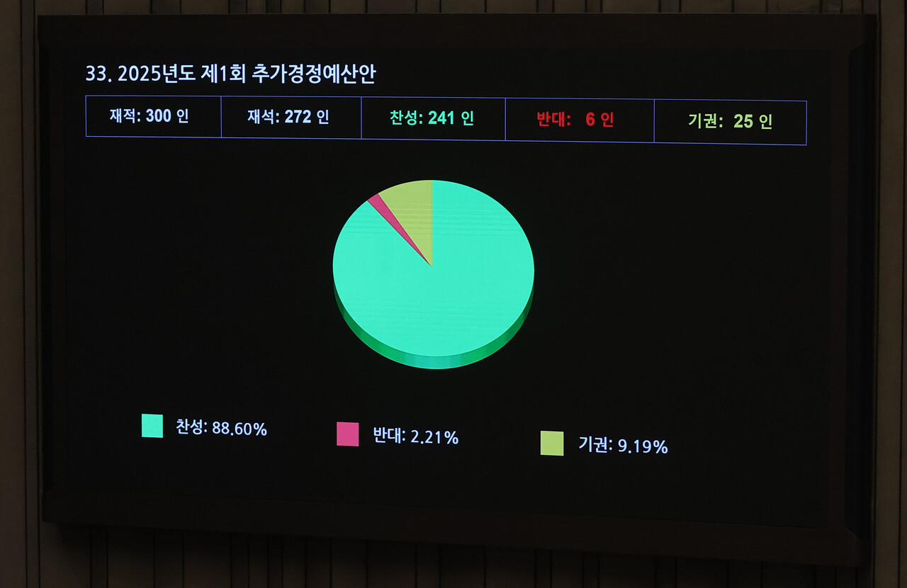 2025년 제1회 추가경정예산안