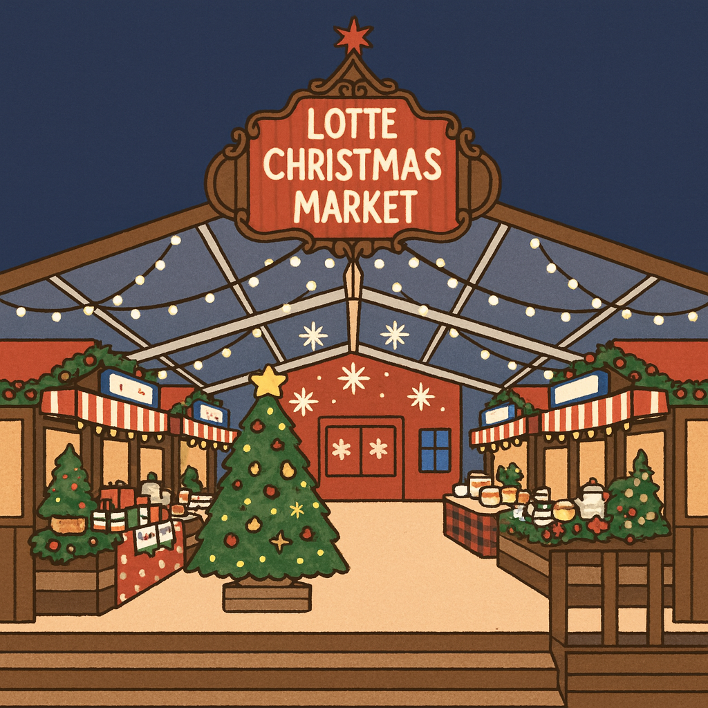 잠실 롯데타워 크리스마스 마켓
