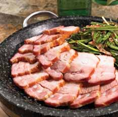 봄 제철 음식 부추, 삼겹살