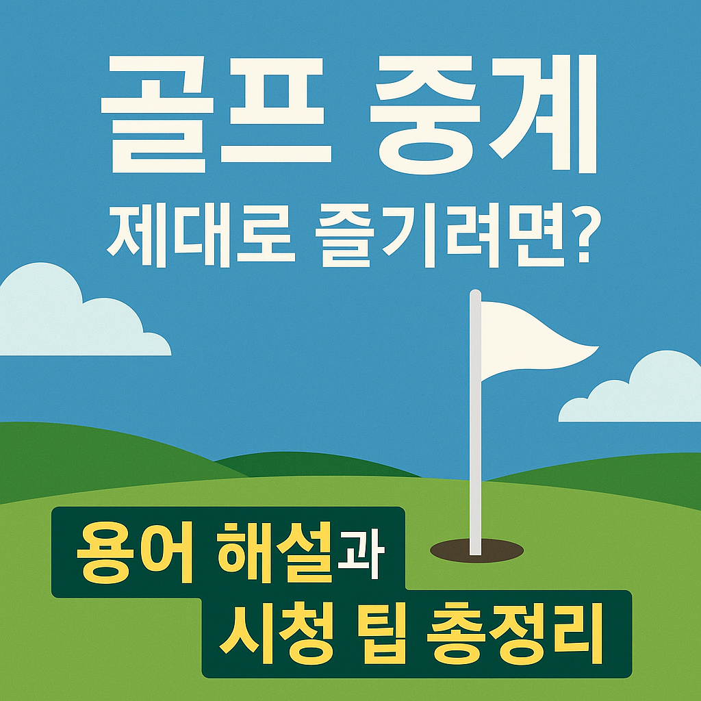 골프중계 제대로 즐기려면? 사진