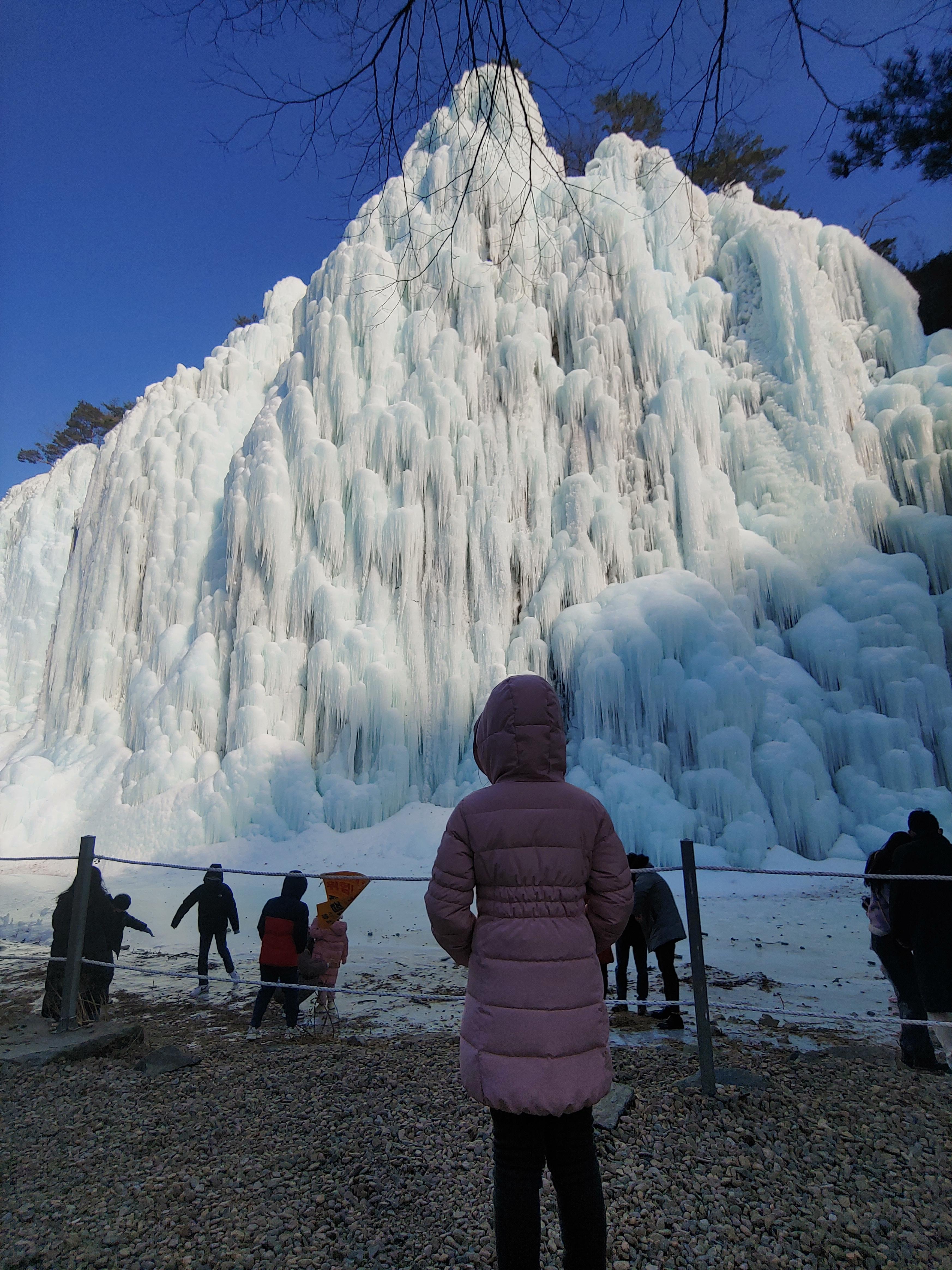 청송 얼음골 모습