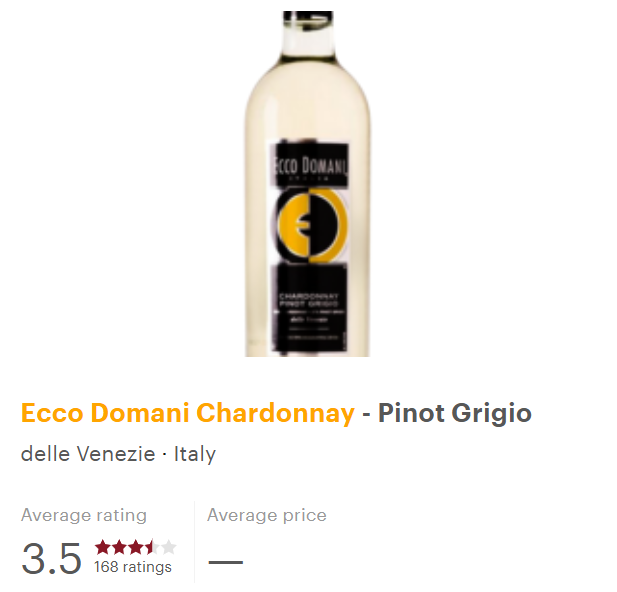 코스트코 가성비 와인 - 에코 돔니코 샤르도네