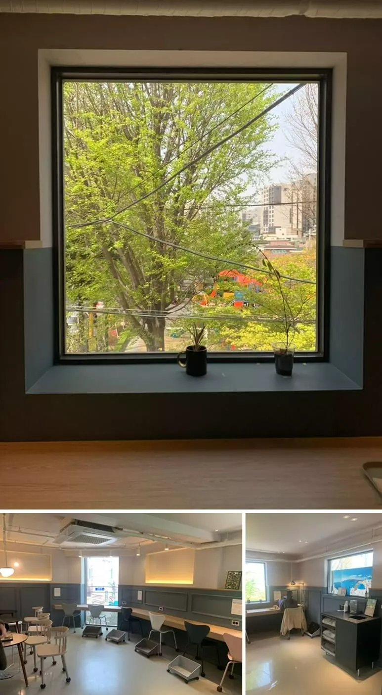 2층 창문 뷰 및 개인공간