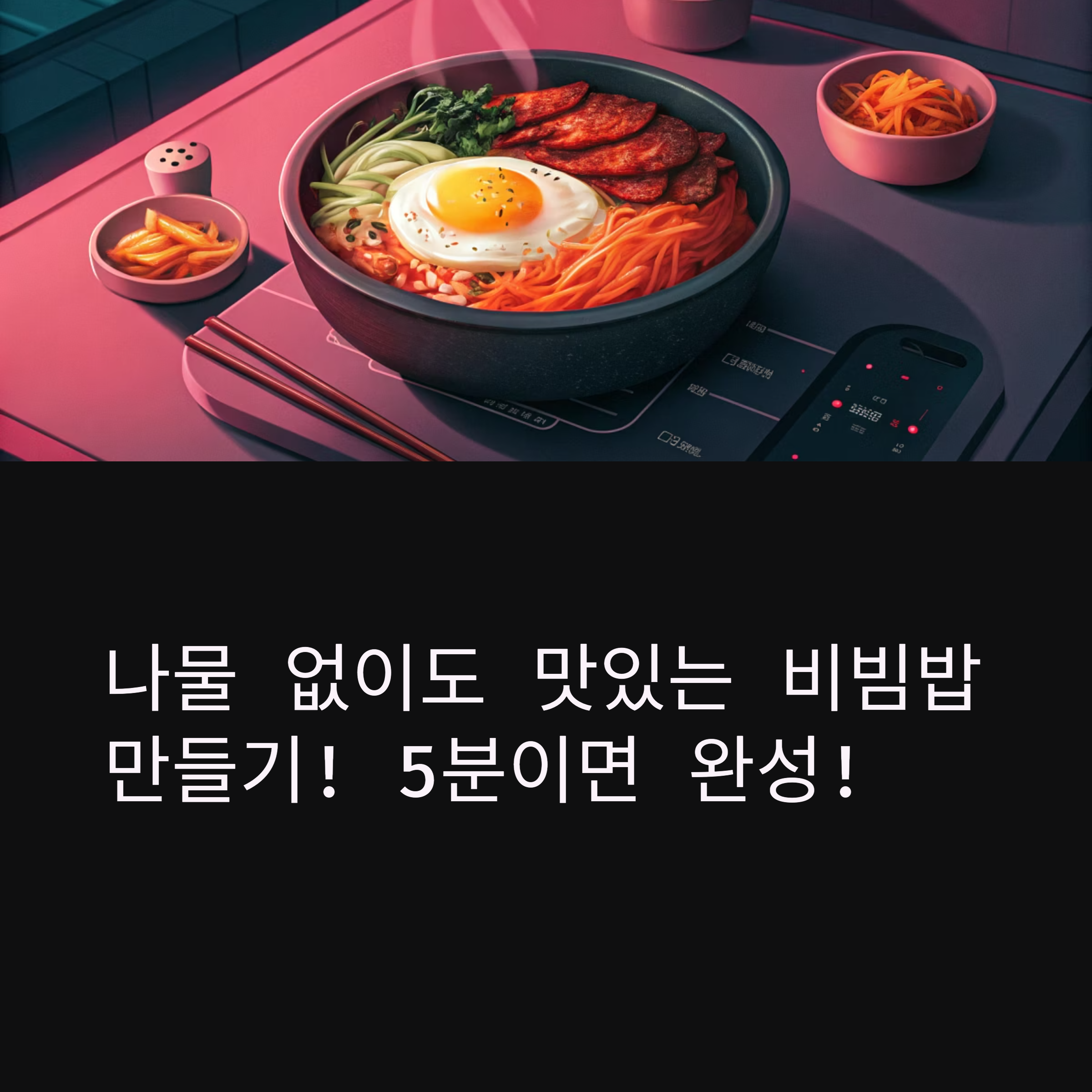 나물 없이도 깊은 맛! 초간단 비빔밥 만들기 꿀팁
