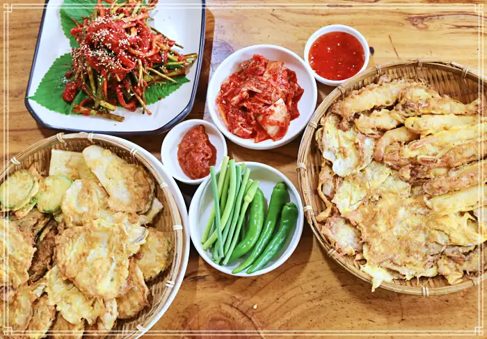 사당 이수 맛집 모듬전, 육전, 동그랑땡, 홍어무침