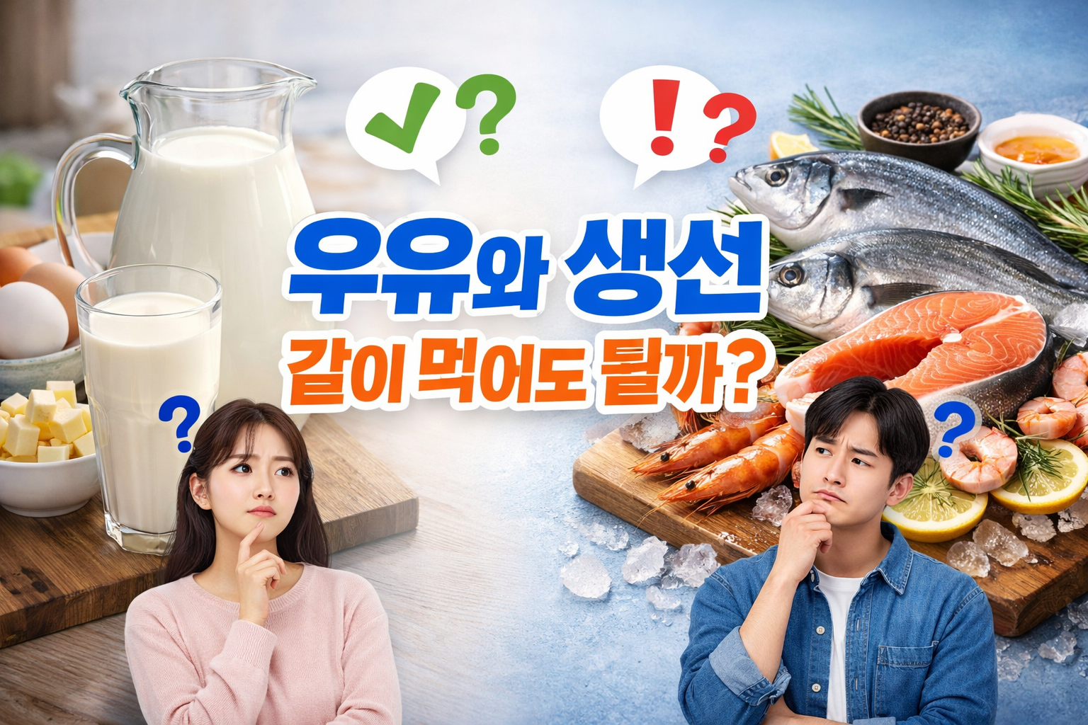 우유와 생선 궁합