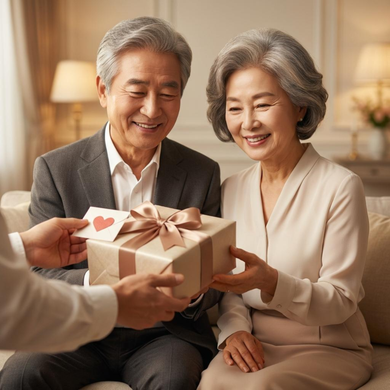2026 어버이날 현금보다 선물로 감동받는 부모님 모습