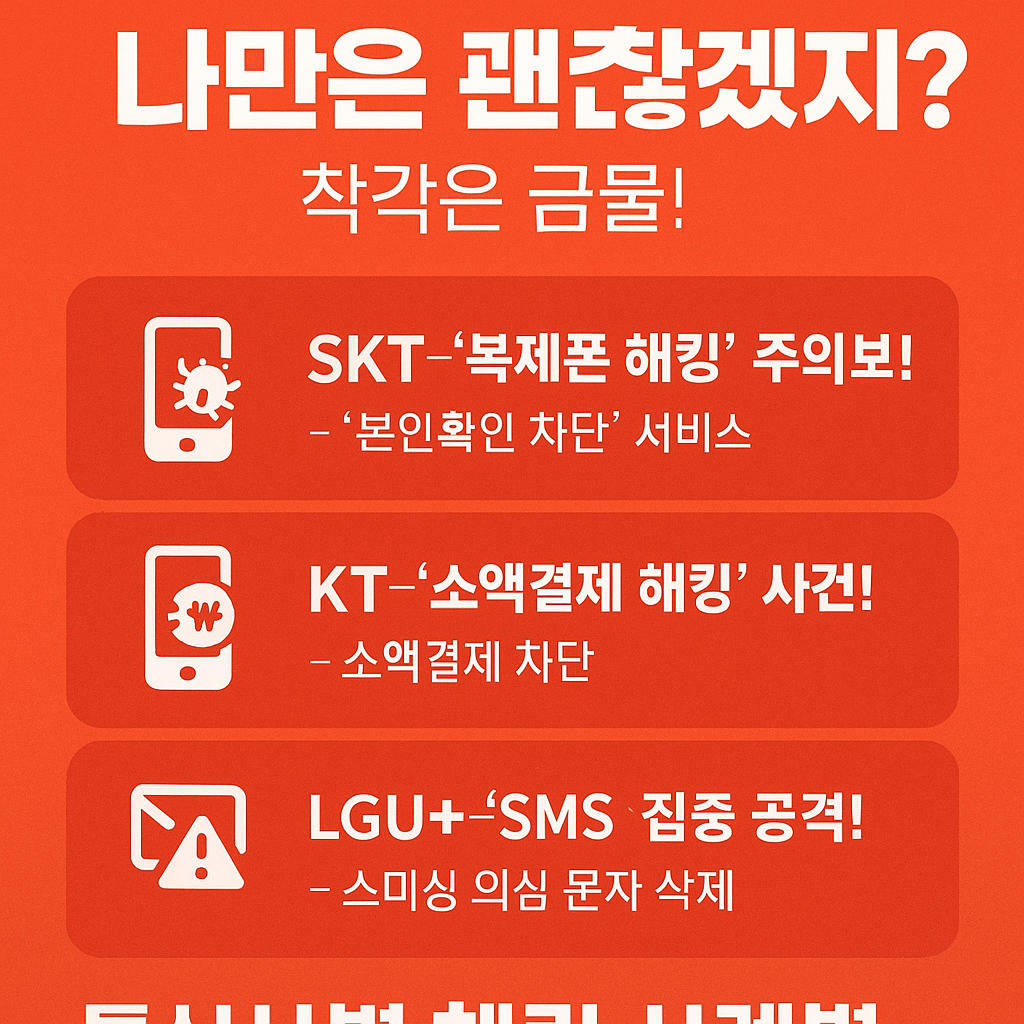 통신사별 해킹 사례