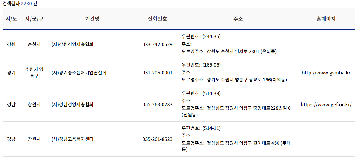 노인일자리 여기 홈페이지