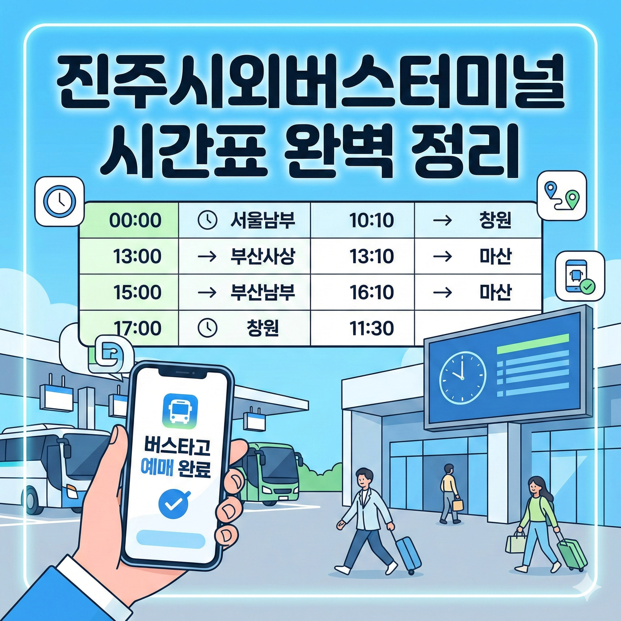 진주시외버스터미널 시간표 및 예매 방법 완벽 정리 가이드