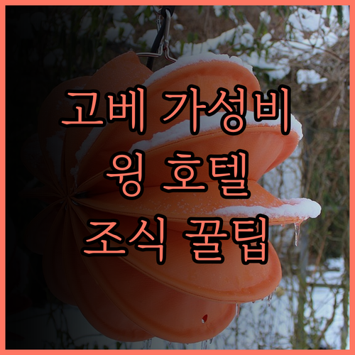 호텔 윙 인터내셔널 고베 신나가타 에