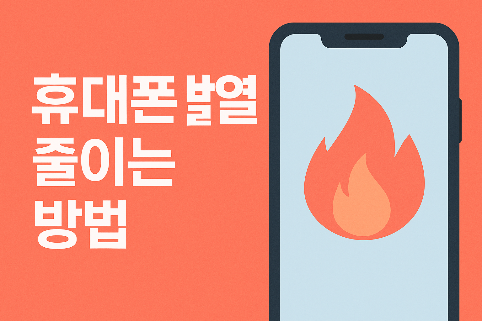 휴대폰 발열 줄이는 방법