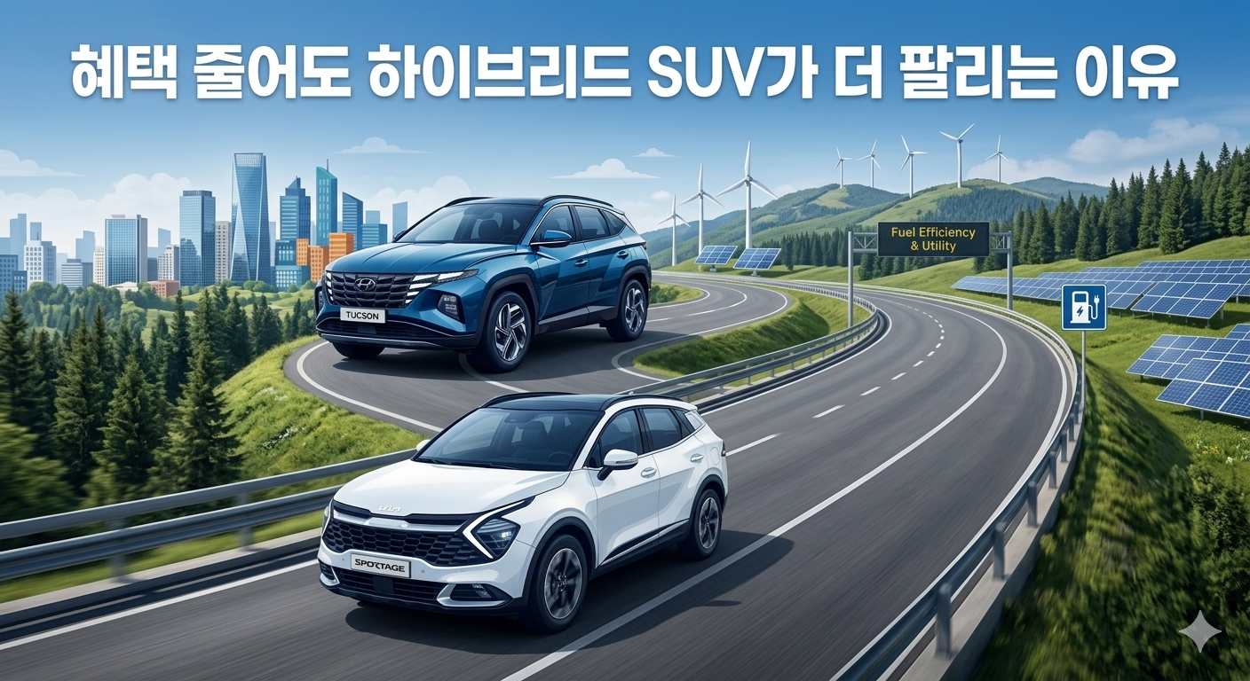 혜택 줄어도 하이브리드 SUV가 더 팔리는 이유