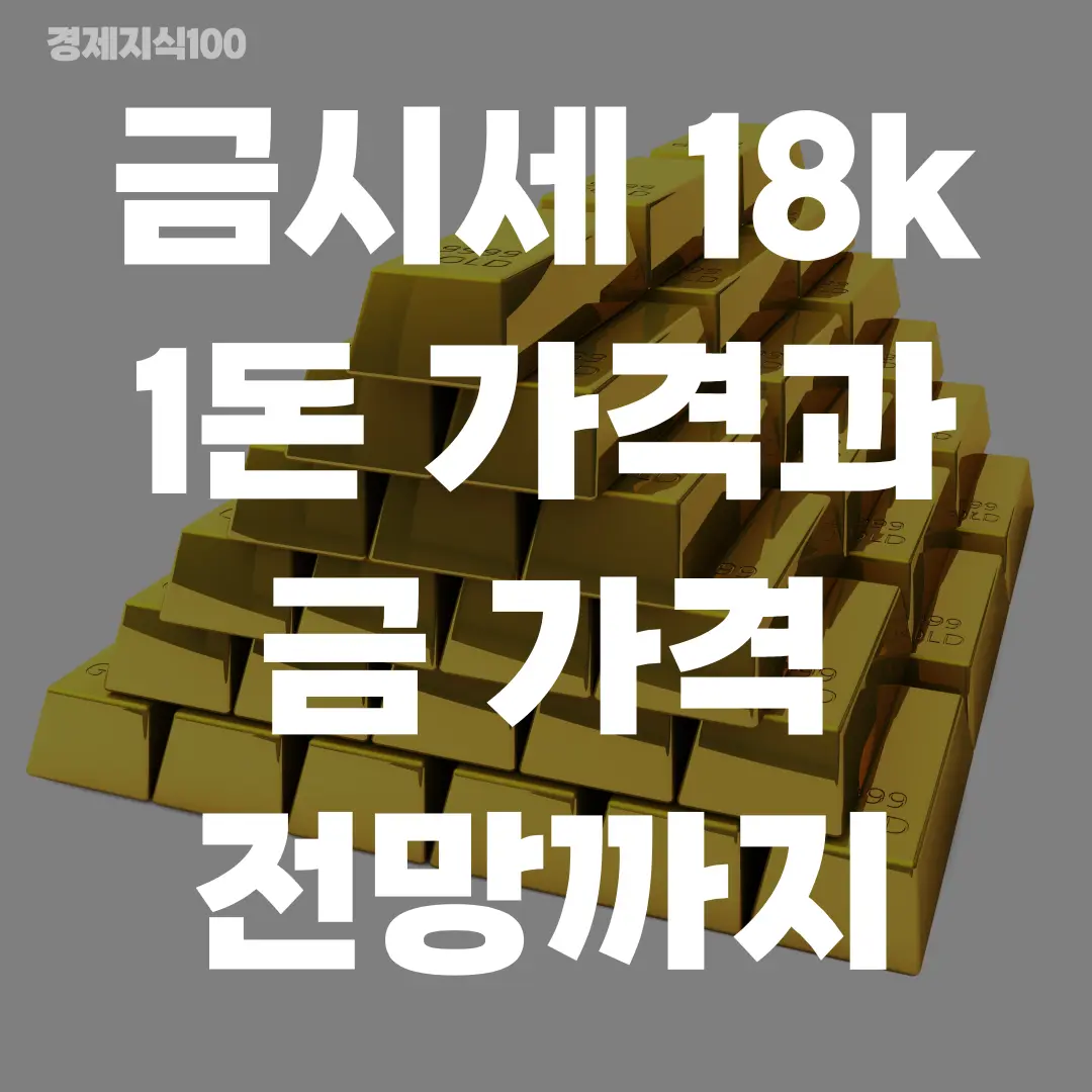 '금시세 18k 1돈 가격과 금 가격 전망까지' 포스팅 섬네일 사진