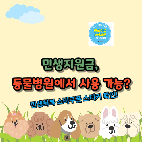 민생지원금,&nbsp;동물병원에서 사용