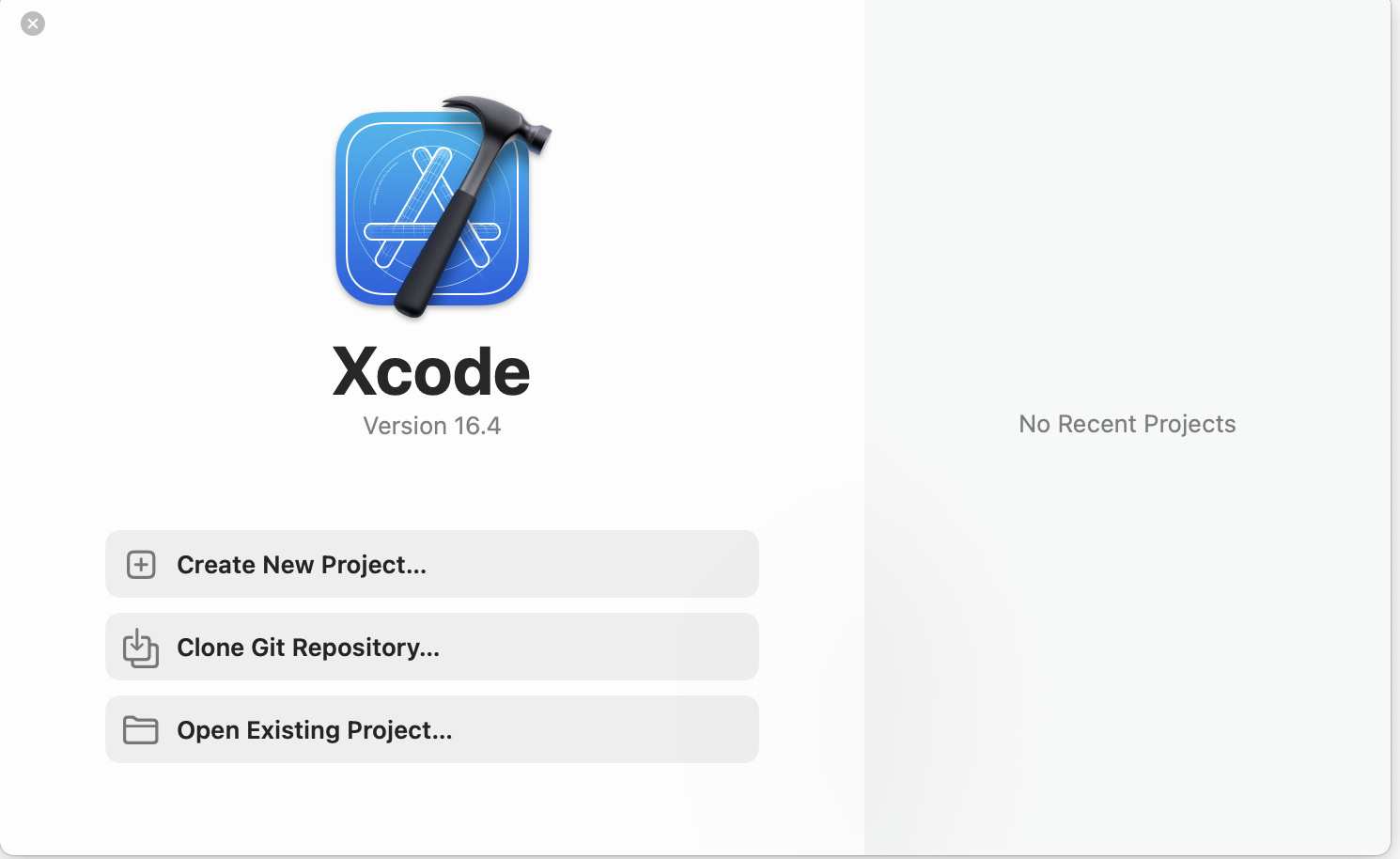 xcode 실행했을 때