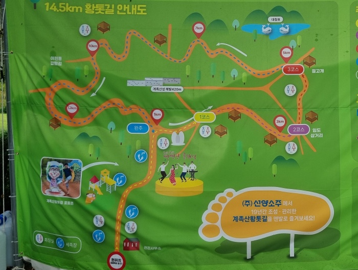 황톳길-안내도