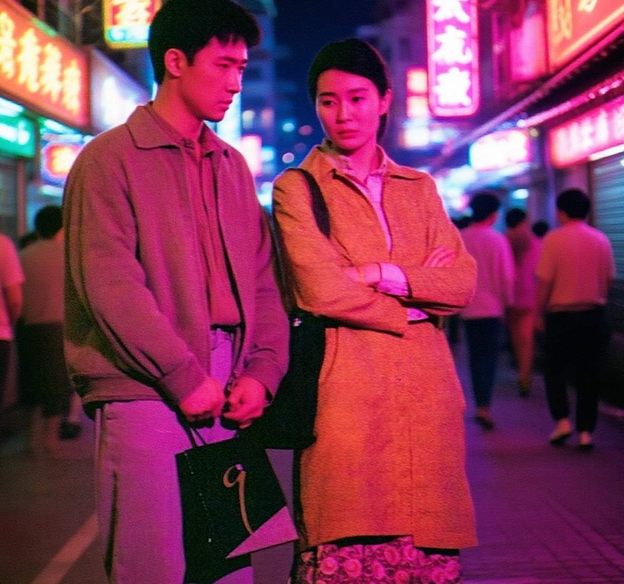 첨밀밀 두 주인공이 만나는 장면