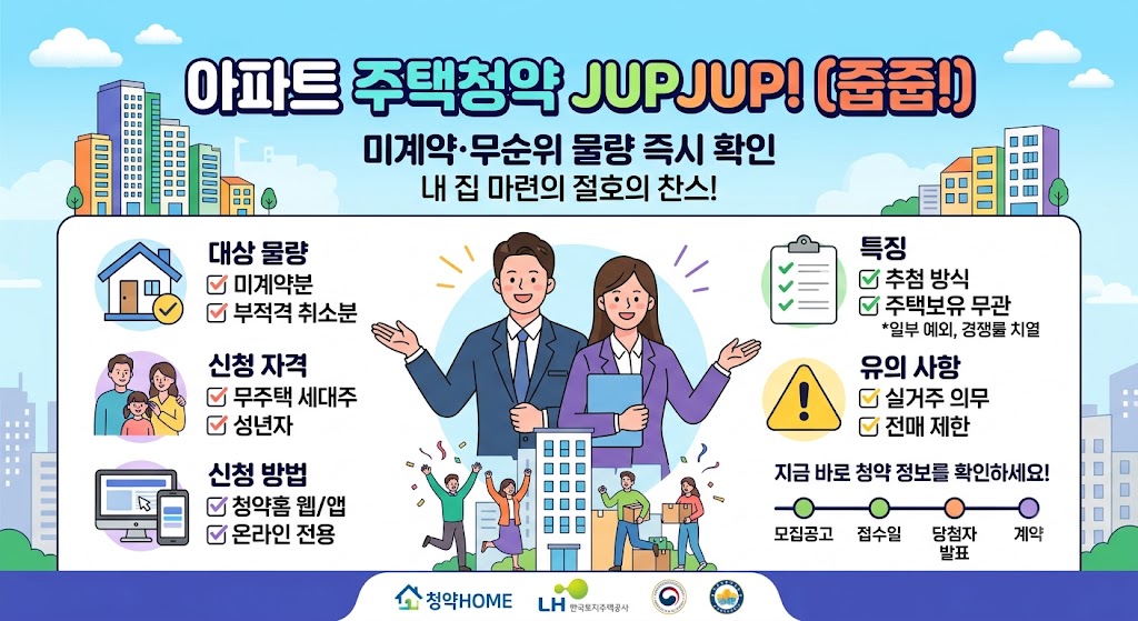 아파트주택청약 줍줍