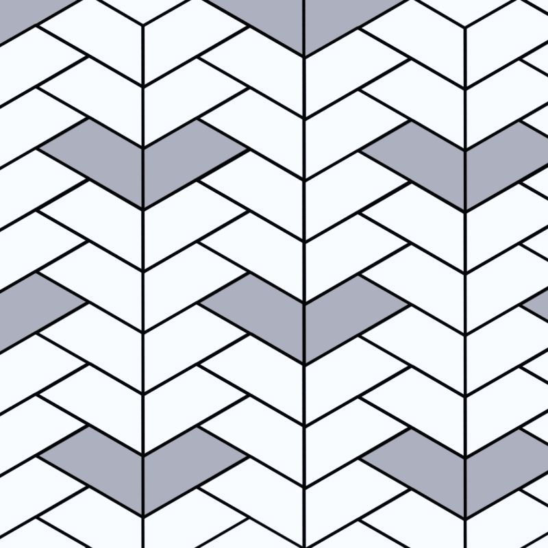하프헥사곤 타일로만드는 헤링본패턴