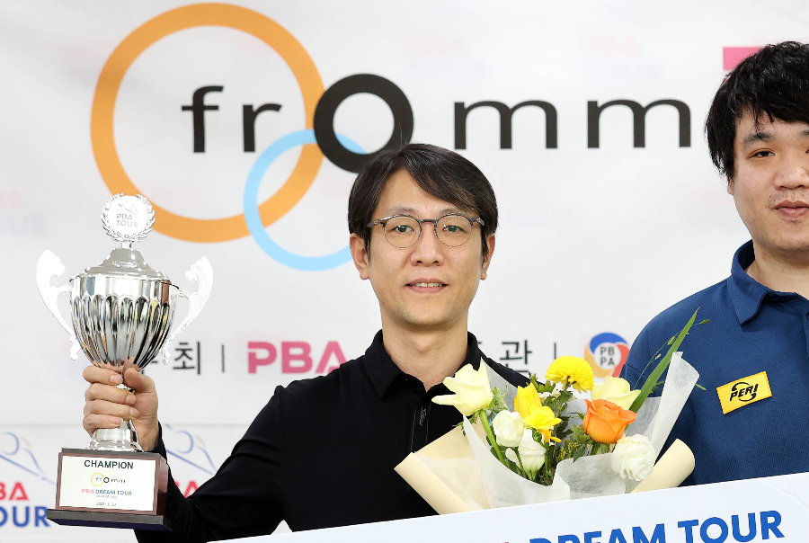 전승래 당구선수&#44; 프롬 드림투어에서 선지훈 선수에게 승리