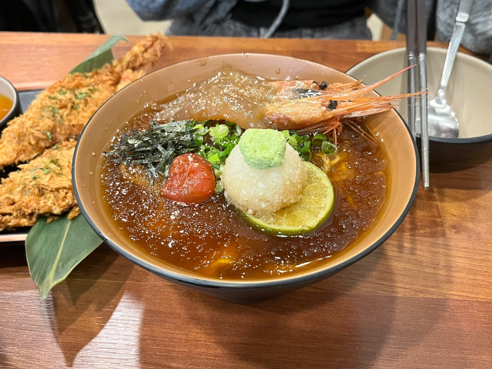 몽밀, 단새우장 냉모밀 모습