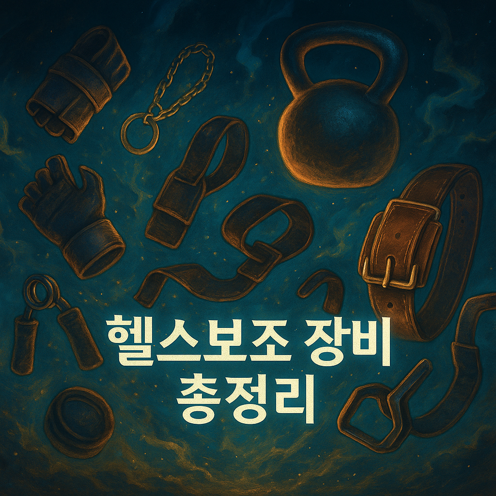 1.헬스 보조장비 총정리