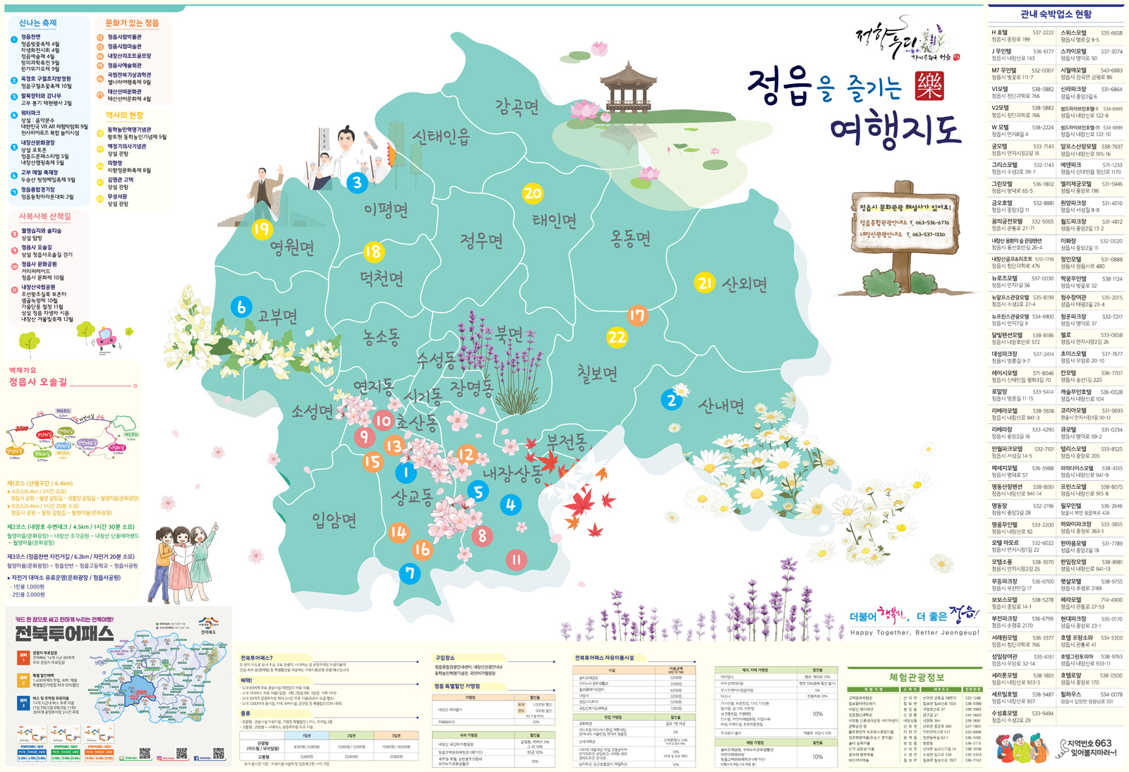 정읍 여행지도
