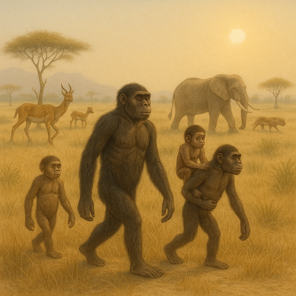 신생대 플라이오세: 두 발로 걷는 인간, 호모 속의 기원