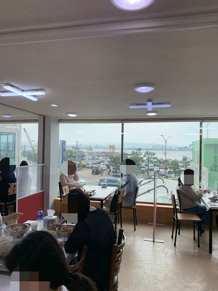 영일대 해수욕장 뷰 자리