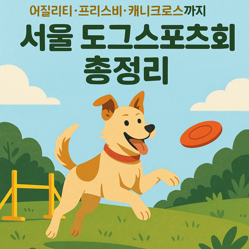 서울 도그스포츠 대회|어질리티·프리스비·캐니크로스까지 총정리