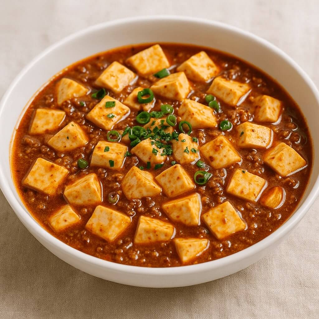 맛있게 조리된 마파두부