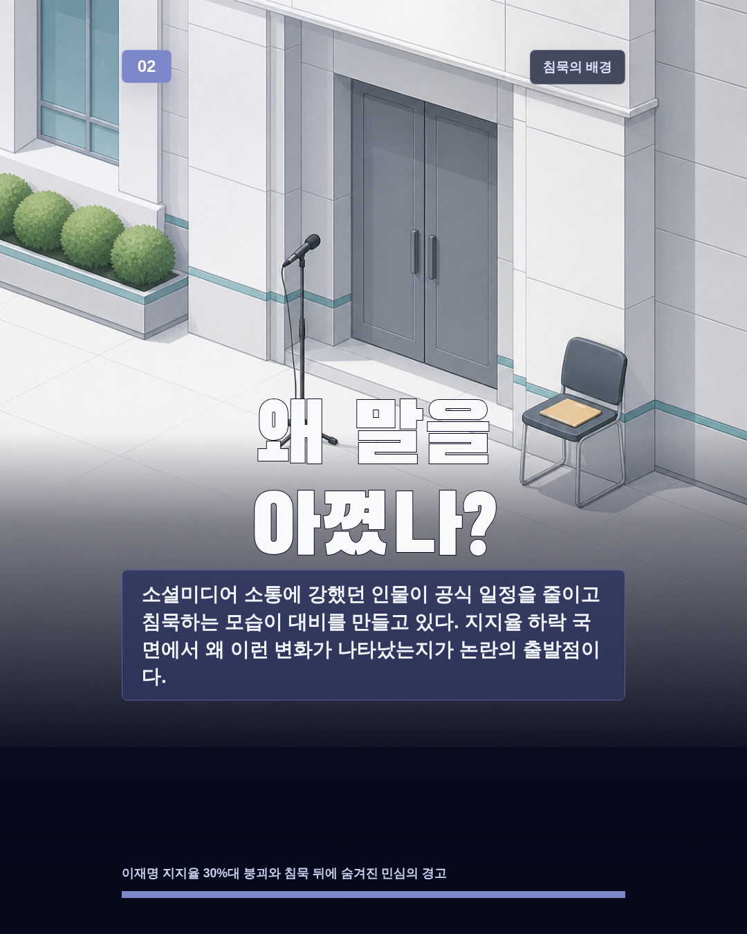 왜 말을 아꼈나?