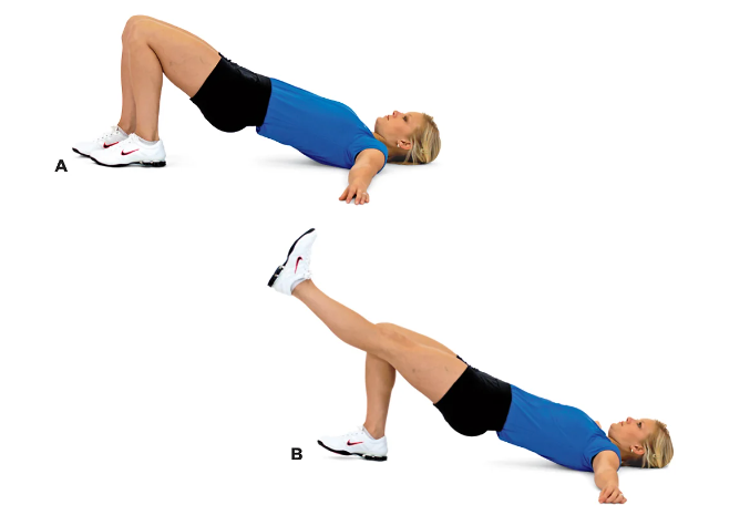 싱글 레그 플로어 브릿지