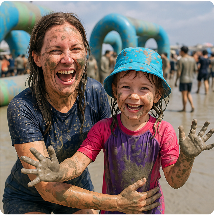 여름 보령 머드축제 가족체험 준비