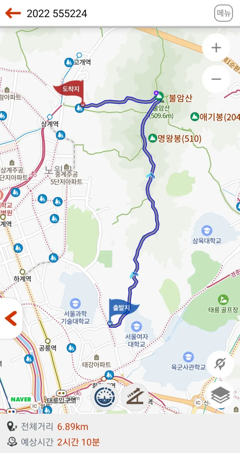 불암산 등산 코스 안내 지도_3