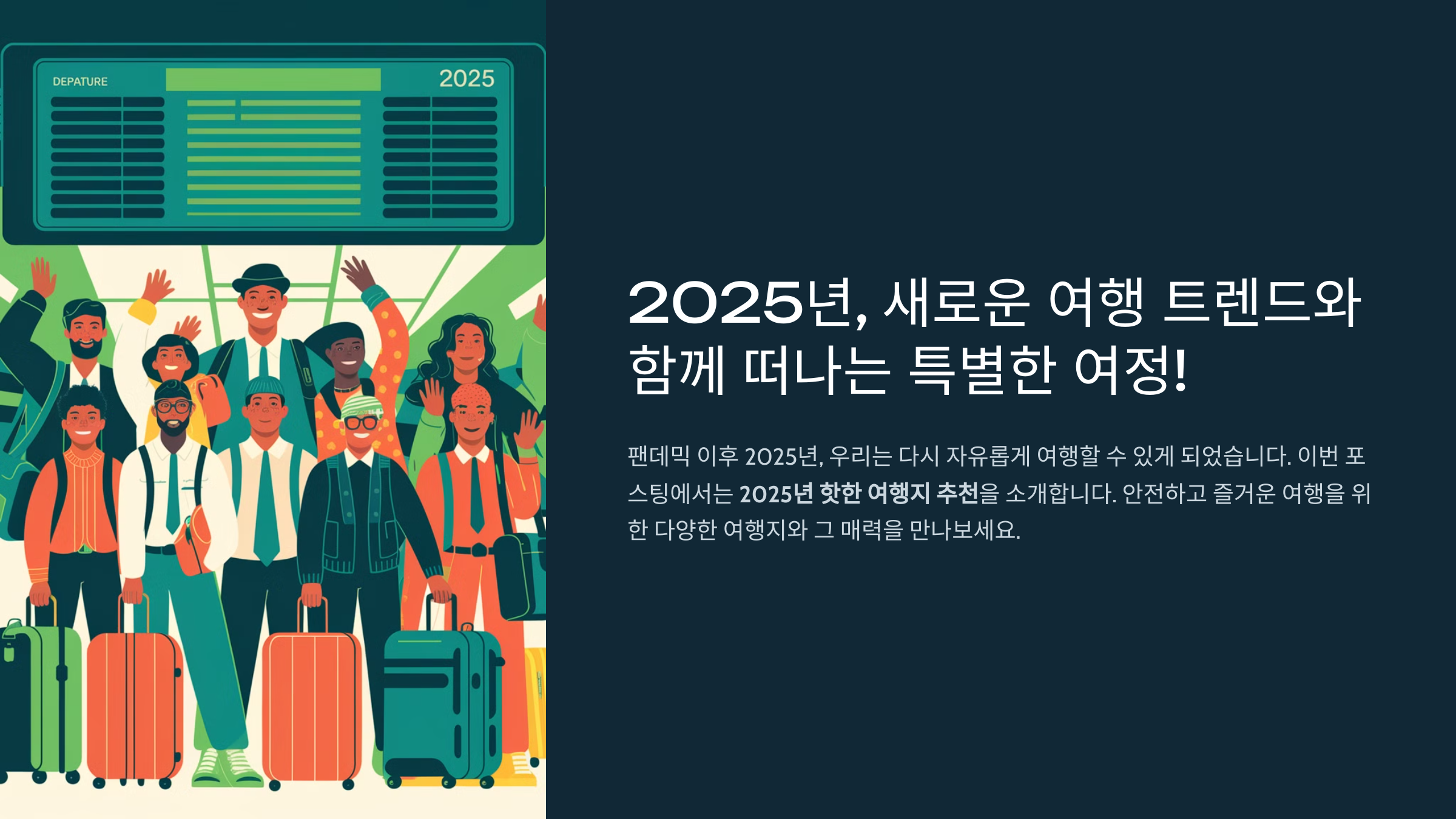 2025년 핫한 해외여행지