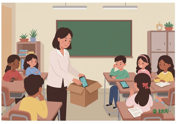 수업 중 스마트폰 금지 법제화 &ndash; 학교 현장과 학생 생활은 어떻게 달라질까? 관련 사진