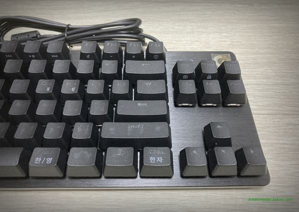 로지텍 기계식 키보드 G413 TKL SE 2022년 5월~9월 LED 껐을 때