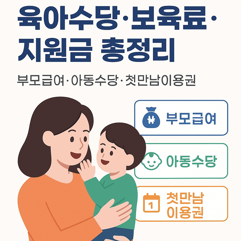 2025 육아수당&middot;보육료&middot;지원금 총정리｜부모급여&middot;아동수당&middot;첫만남이용권