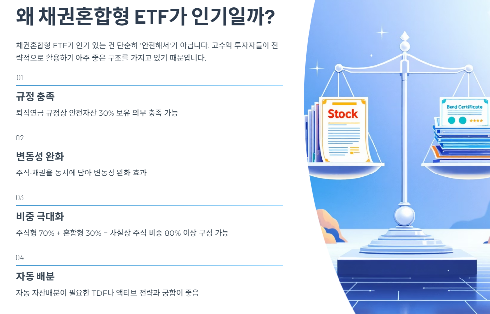 왜 채권혼합형 ETF가 인기일까?