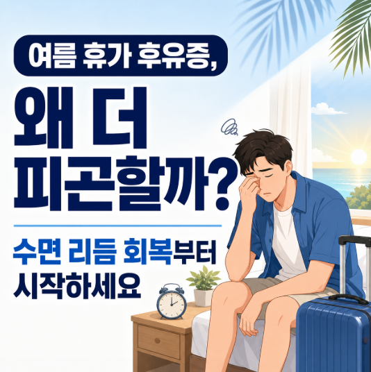 여름 휴가 후유증, 왜 더 피곤할까? 수면 리듬 회복부터 시작하세요
