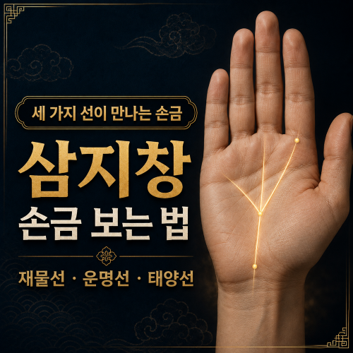 삼지창_손금_보는_법
