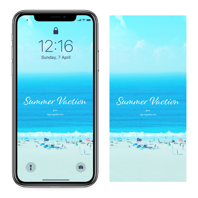 01 해수욕장 C - Summer Vaction 아이폰여름배경화면