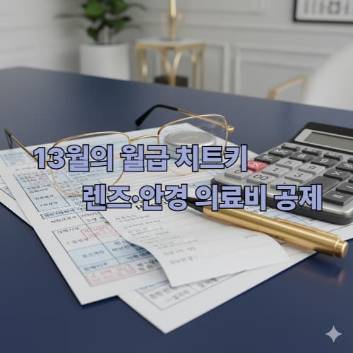 연말정산 안경점 영수증 발급 주의사항 및 보험금 차감 규정