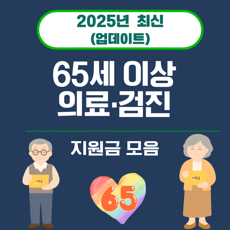 16. 65세 이상 의료&middot;검진 지원금 모음 (2025)