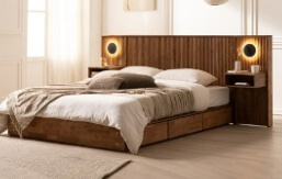 가구 할인매장 전시 침대 사진