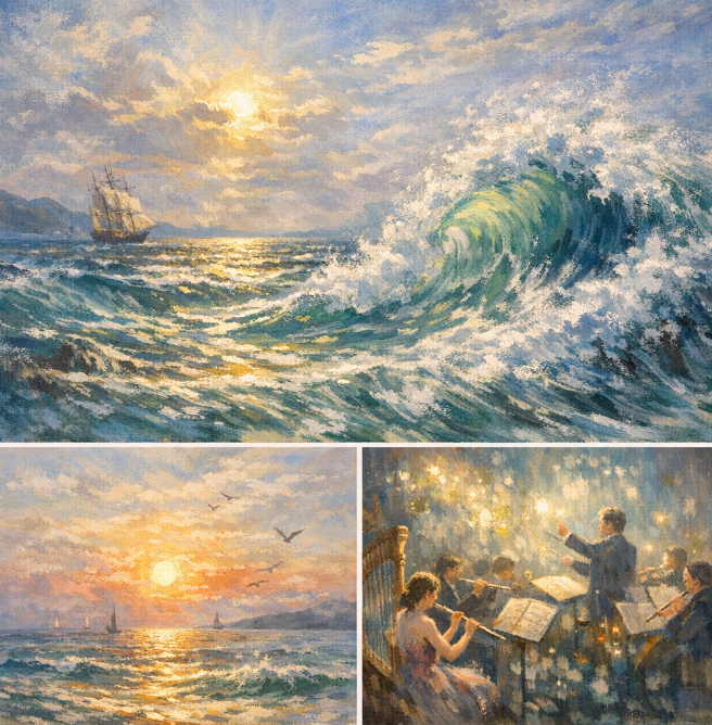 드뷔시 바다 관련 그림