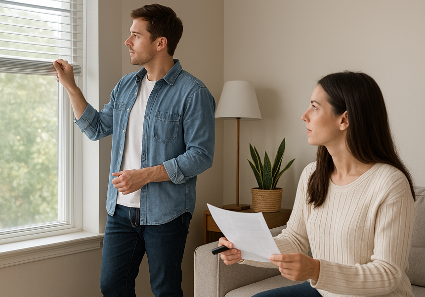 가정에서 전기 절약하는 모습